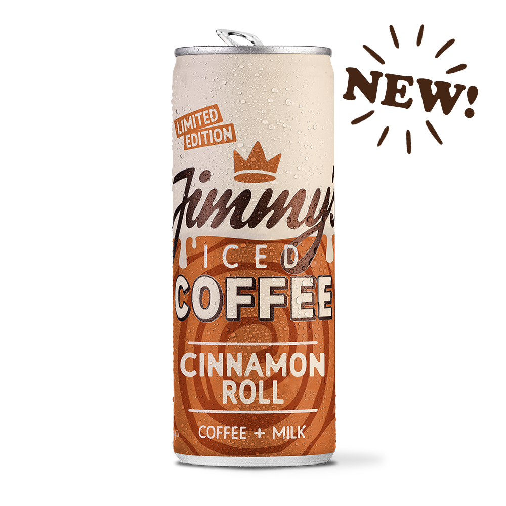 Jimmy's Iced Coffee Limited Edition Cinnamon Roll Iced Coffee Can